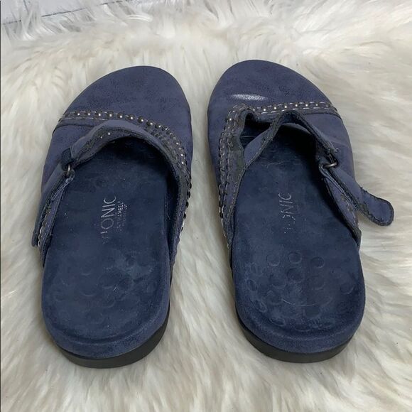 Vionic Telma Blue Mules Sz 9 - Picture 3 of 9